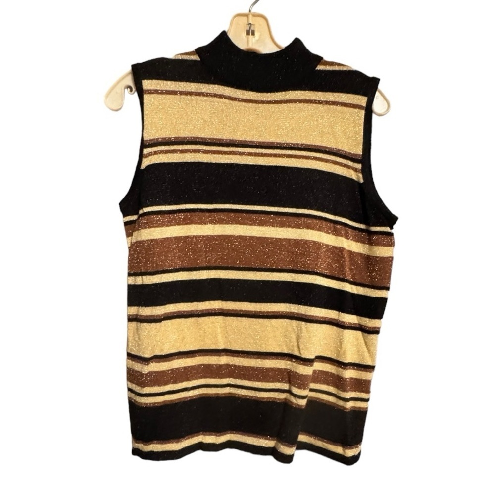 Vintage Kathie Lee Collection‎ Sleeveless Metallic Sweater